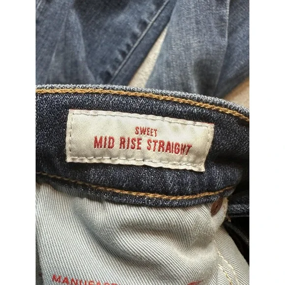 Lucky Brand Jeans Womens 4/27R Blue Sweet Mid Rise Straight Denim Pants Casual - Picture 11 of 15